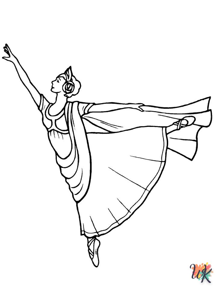 coloriage Ballet  a imprimer enfant 5 ans