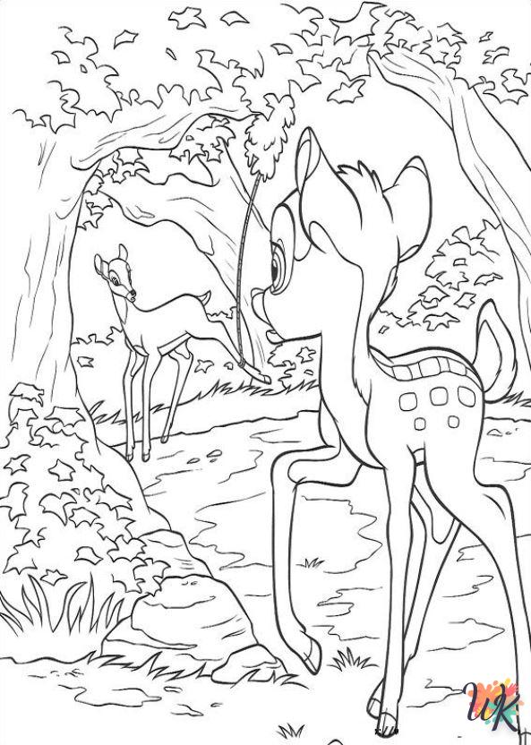 coloriage Bambi 2  à imprimer pour enfant de 3 ans