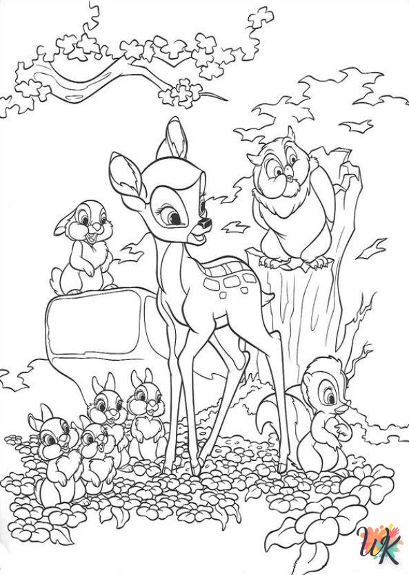 coloriage Bambi 2  dinosaures en ligne gratuit à imprimer