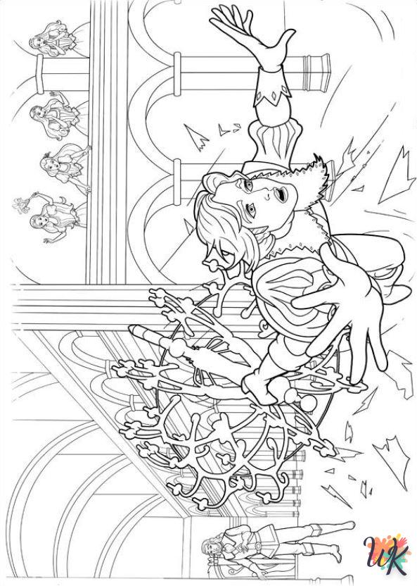 coloriage Barbie et les trois mousquetaires  à imprimer pour enfant de 12 ans