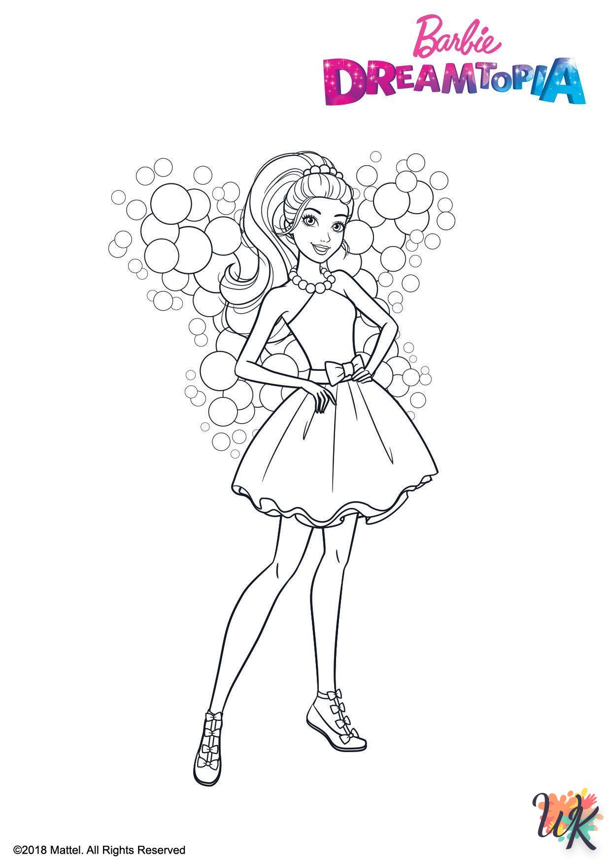 coloriage Barbie Dreamtopia  en ligne