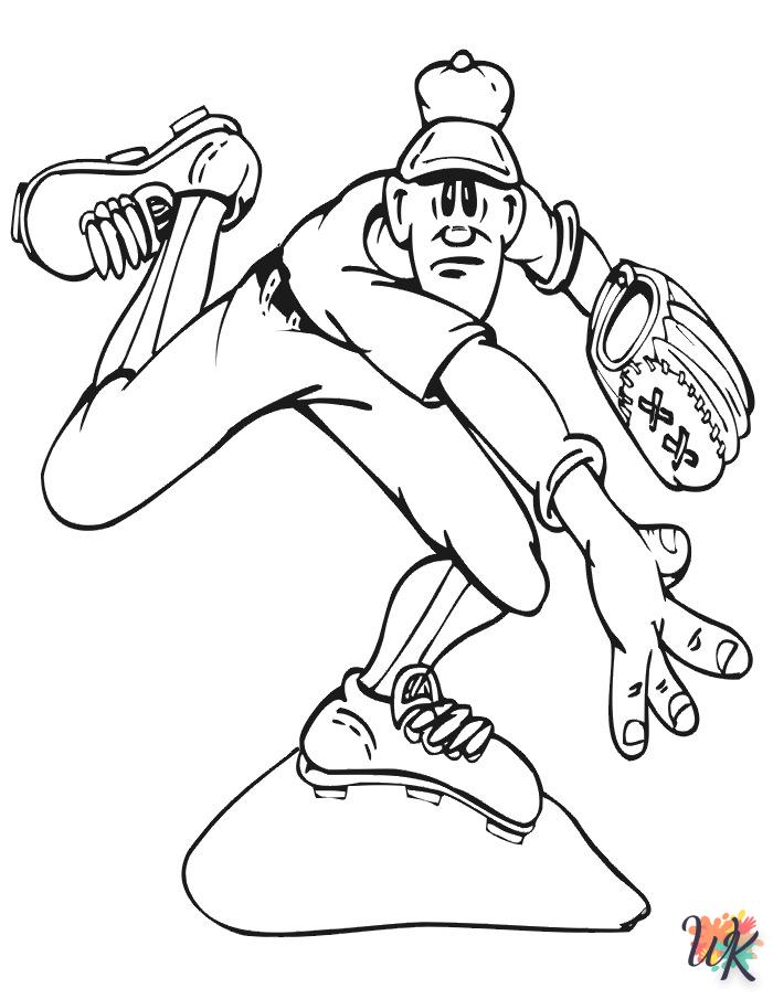 coloriage Baseball  gratuit