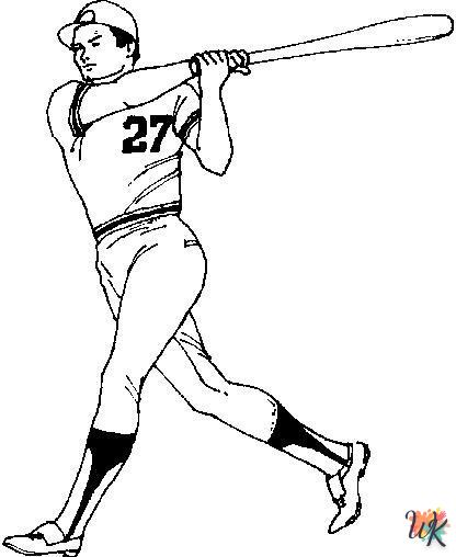 coloriage Baseball  a imprimer enfant 6 ans