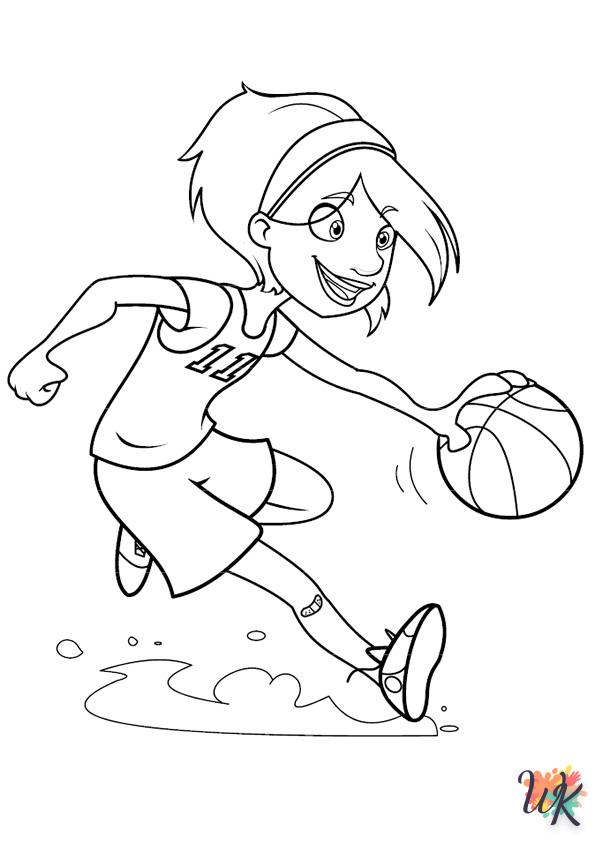 coloriage Basketball  à imprimer pdf gratuit