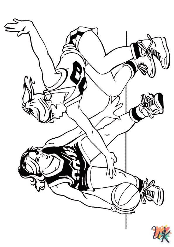 coloriage Basketball  enfant à imprimer pdf