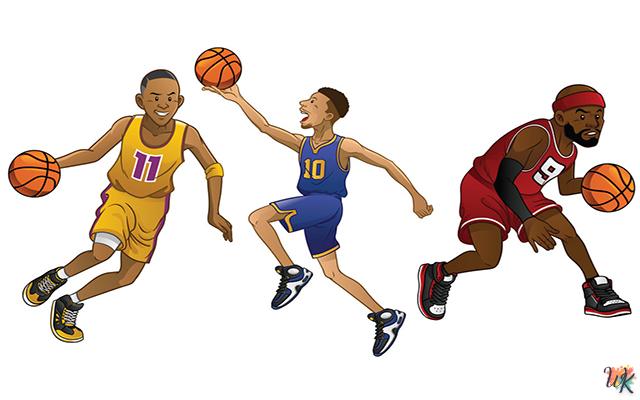 Coloriage Basketball à imprimer gratuit et télécharger
