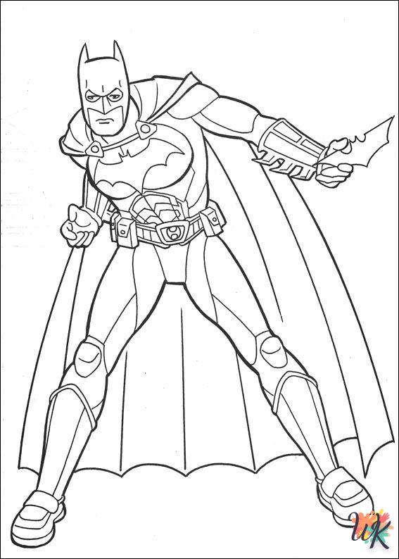coloriage Batman  à imprimer pour enfant de 6 ans