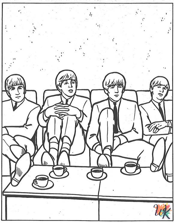 coloriage Beatles  gratuit