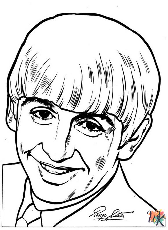 a imprimer coloriage Beatles  gratuit