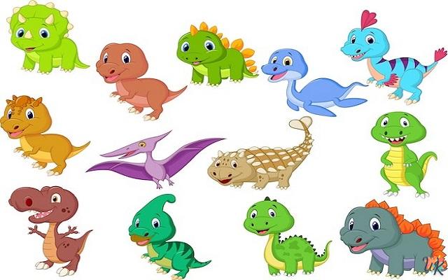 Coloriage bébé dinosaure gratuit – coloriagewk.com