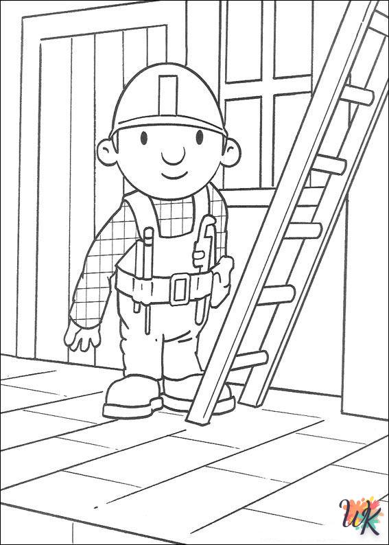 coloriage Bob The Builder  pour enfant de 7 ans