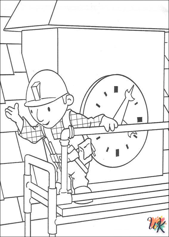 coloriage Bob The Builder  magique à faire en ligne