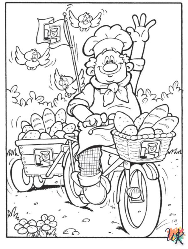 coloriage Boulanger  enfant 2 ans a imprimer