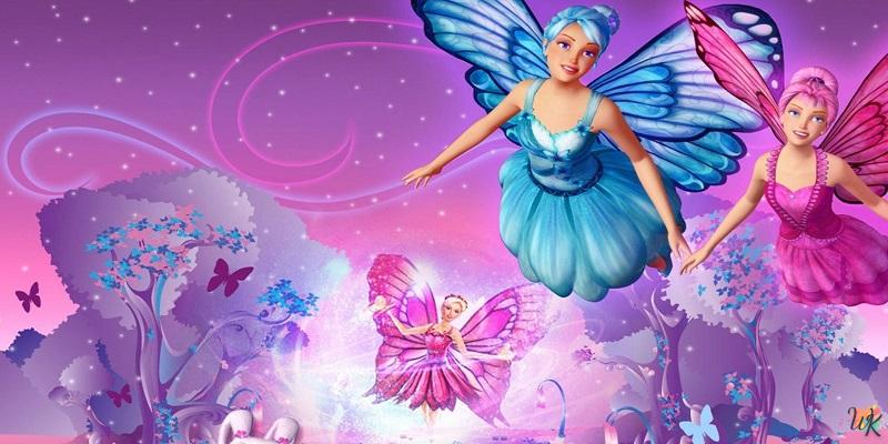 Coloriage barbie – papillon téléchargement gratuit