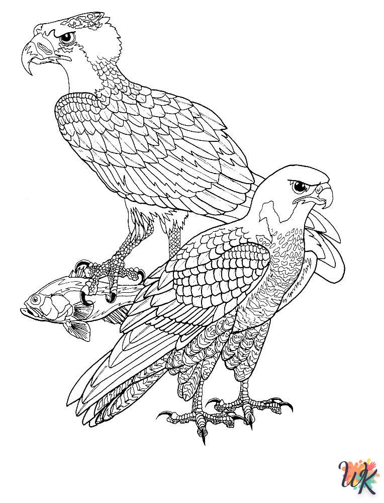 coloriage s Des oiseaux  pour enfant de 5 ans