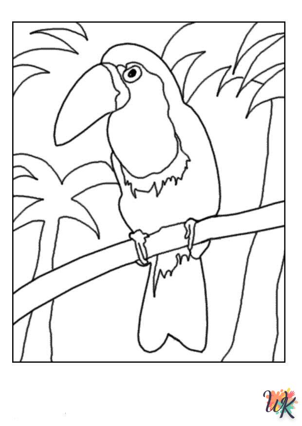 coloriage s Des oiseaux  pour enfant