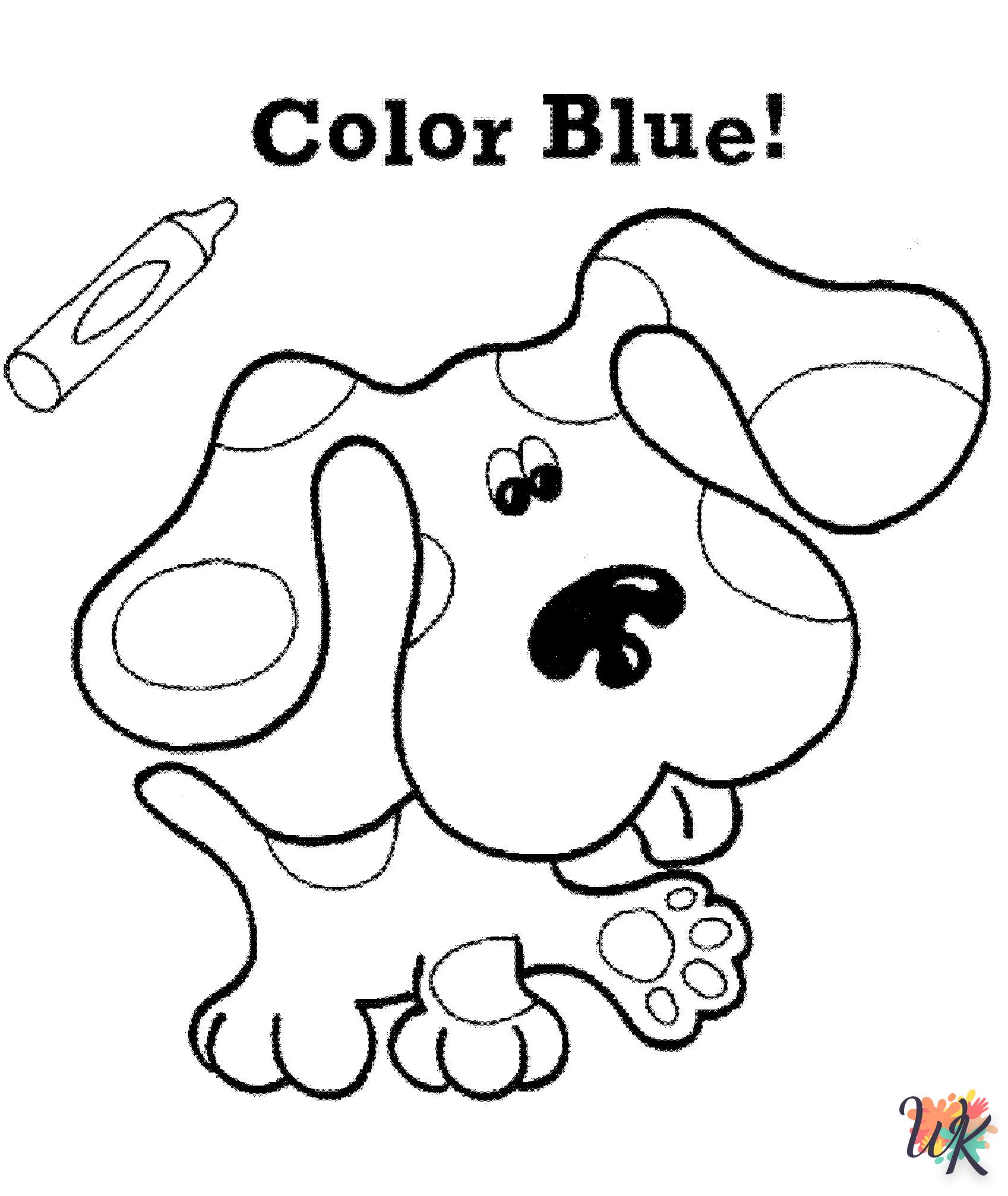 coloriage Blues Clues  en ligne pour bebe de 2 ans