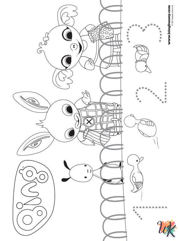 coloriage Bing Bunny  gratuit en ligne