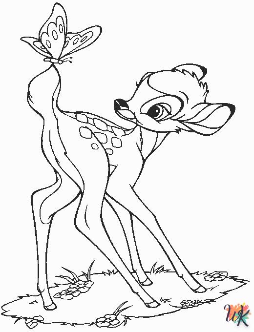 coloriage Bambi  a colorier en ligne