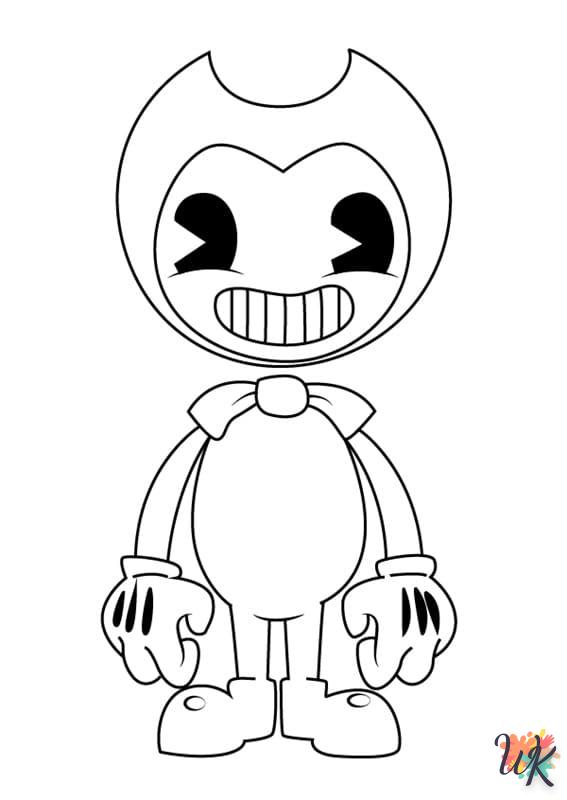 coloriage Bendy  à imprimer kawaii