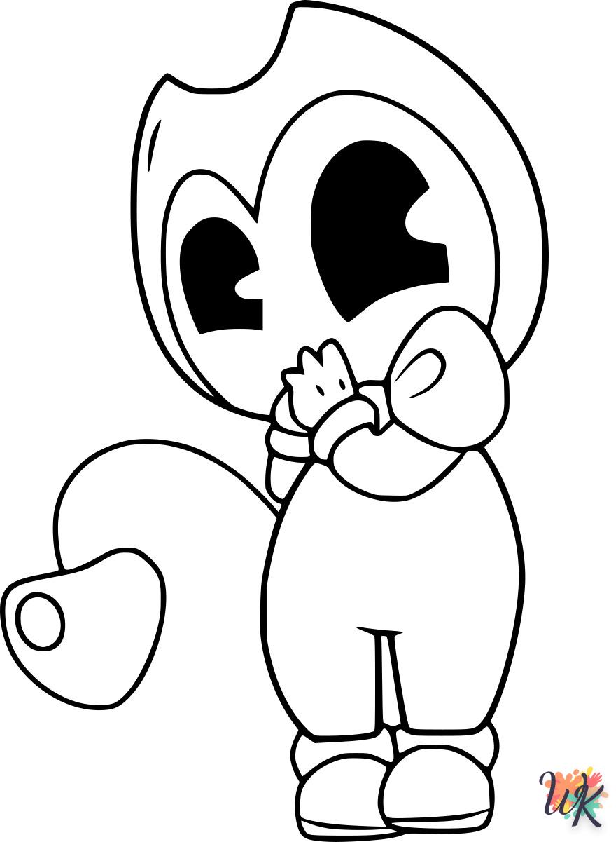 coloriage Bendy  animaux enfant a imprimer