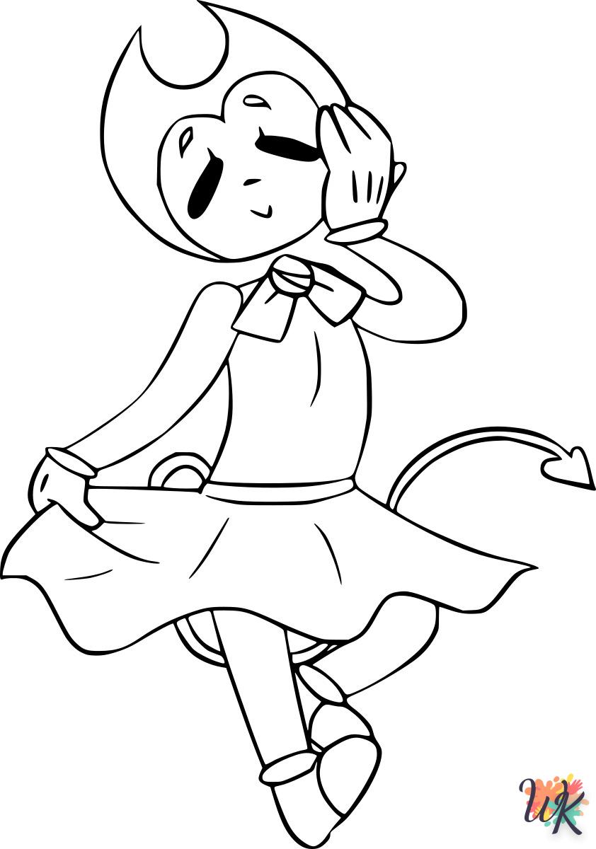 coloriage Bendy  pour enfant de 10 ans