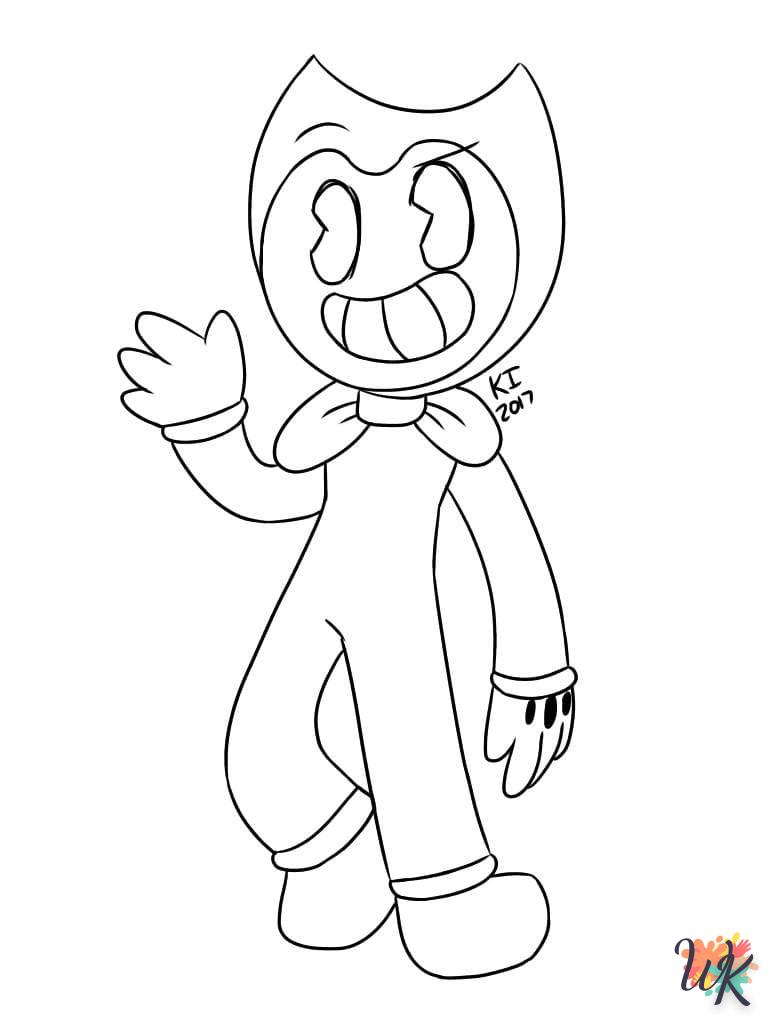 coloriage Bendy  pour lutter contre le stress