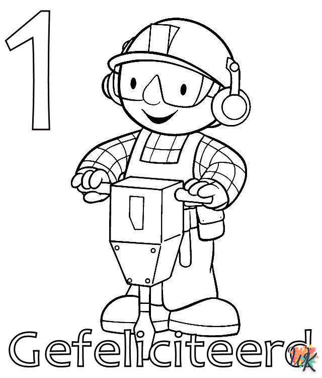 image pour coloriage Bob The Builder  enfant