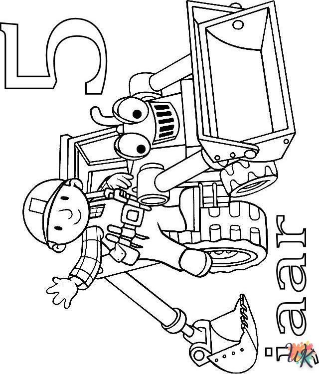 coloriage Bob The Builder  gratuit pour enfants