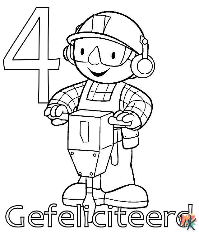 image de coloriage Bob The Builder  pour enfant