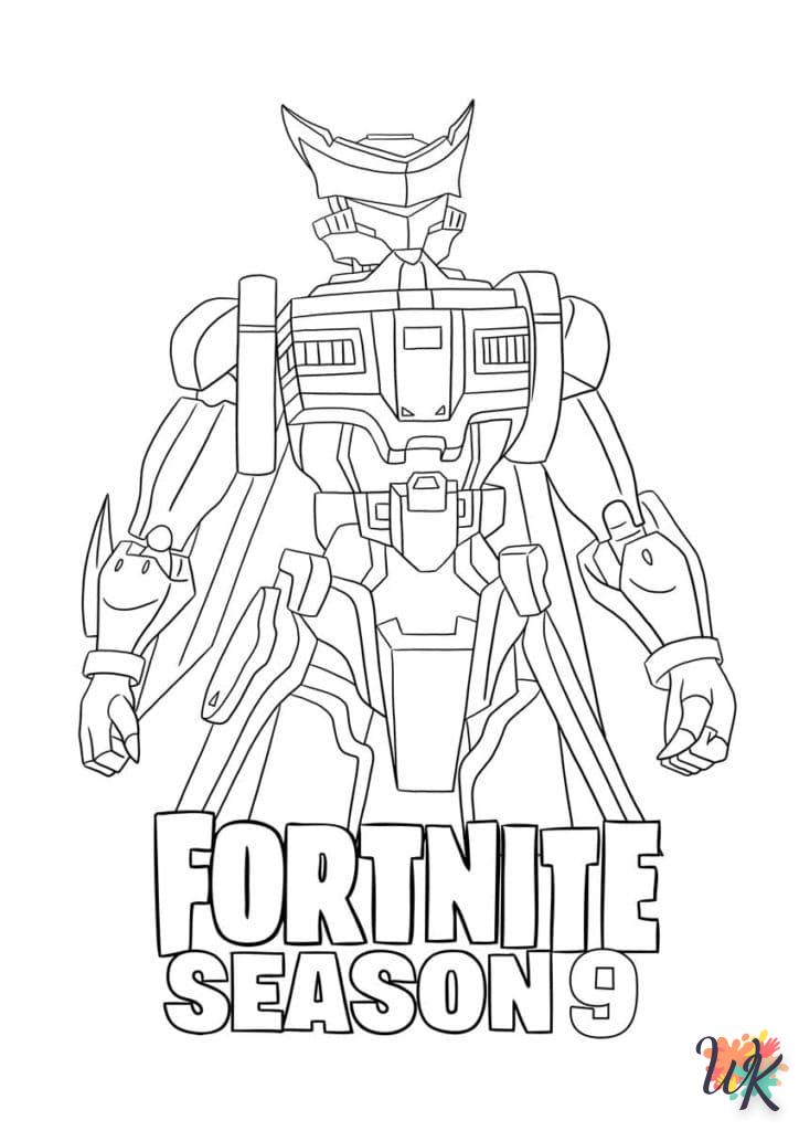 coloriage Fortnite  enfant 4 ans a imprimer