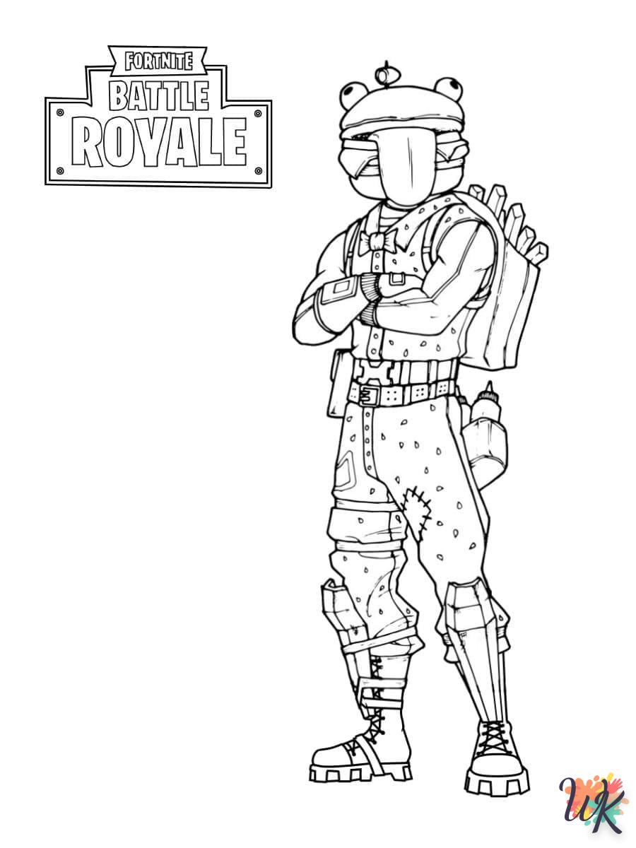 coloriage Fortnite  enfant 5 ans à imprimer