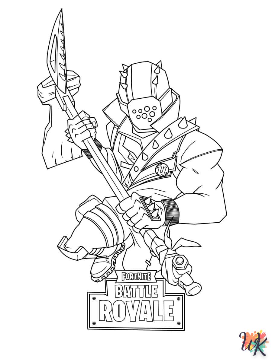 coloriage Fortnite  pour enfants a imprimer gratuit