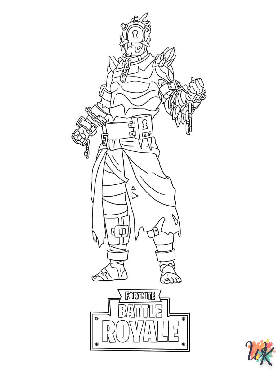 image pour coloriage Fortnite  enfant