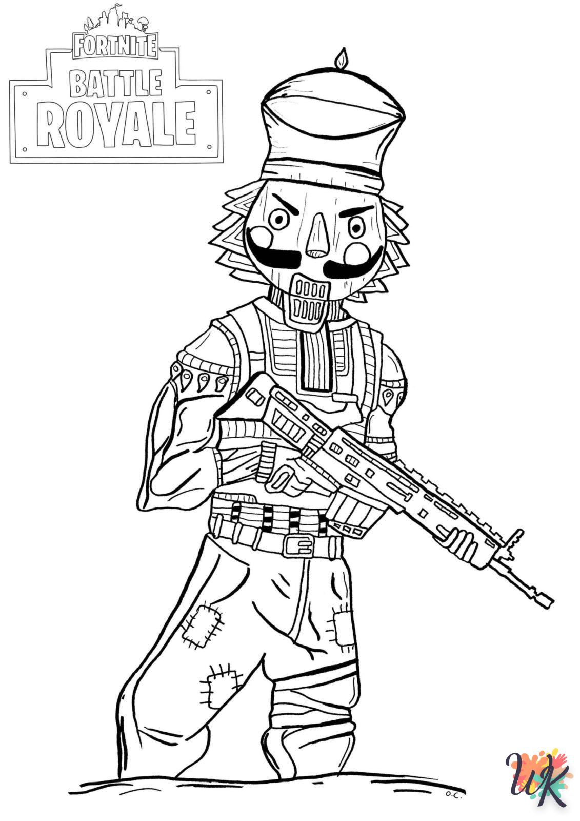 coloriage Fortnite  enfant a imprimer