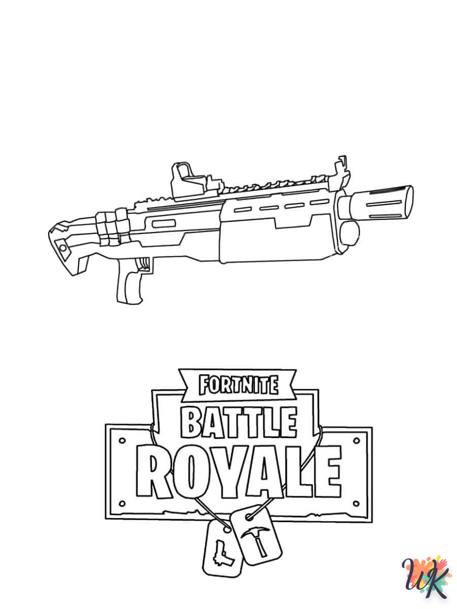 coloriage Fortnite  à imprimer kawaii