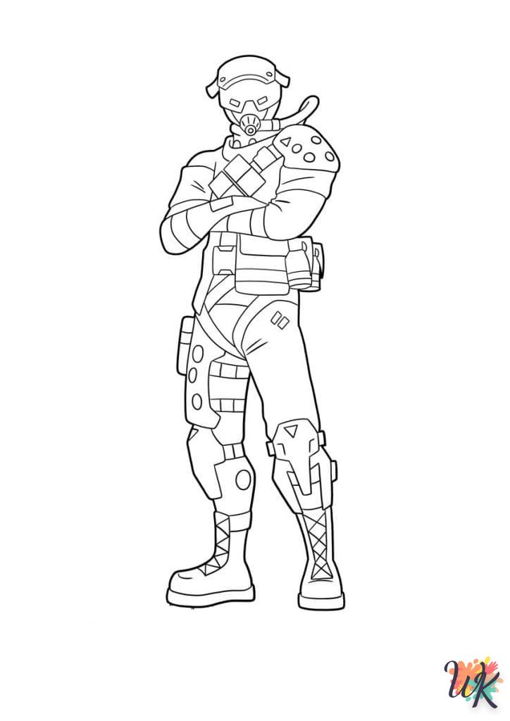 coloriage Fortnite  pour enfant de 6 ans