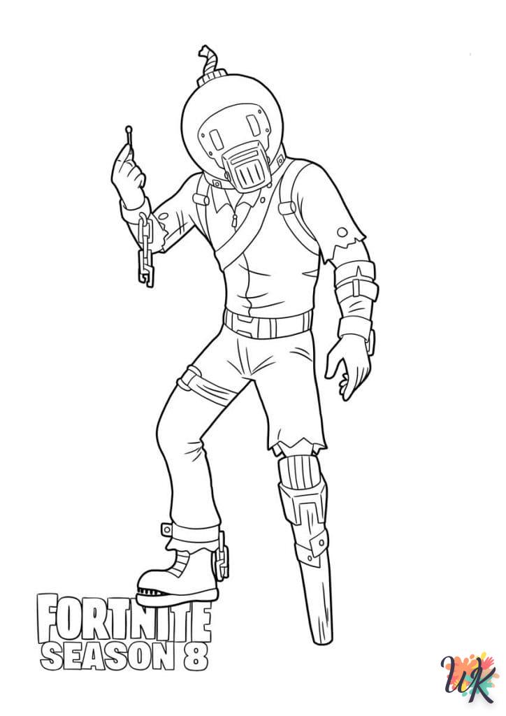 image de coloriage Fortnite  pour enfant