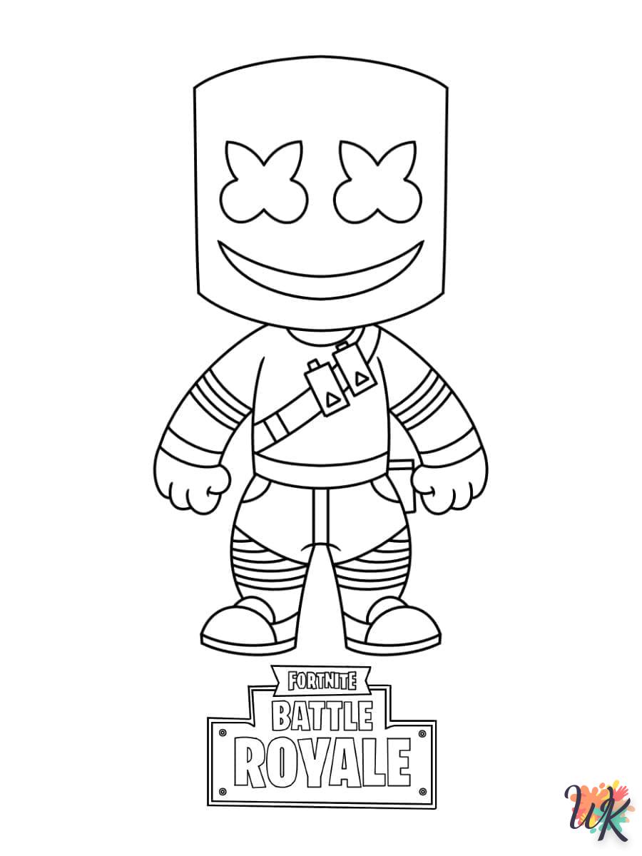 coloriage Fortnite  pour enfant de à imprimer