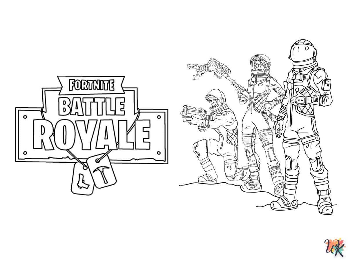 coloriage Fortnite  à imprimer a4