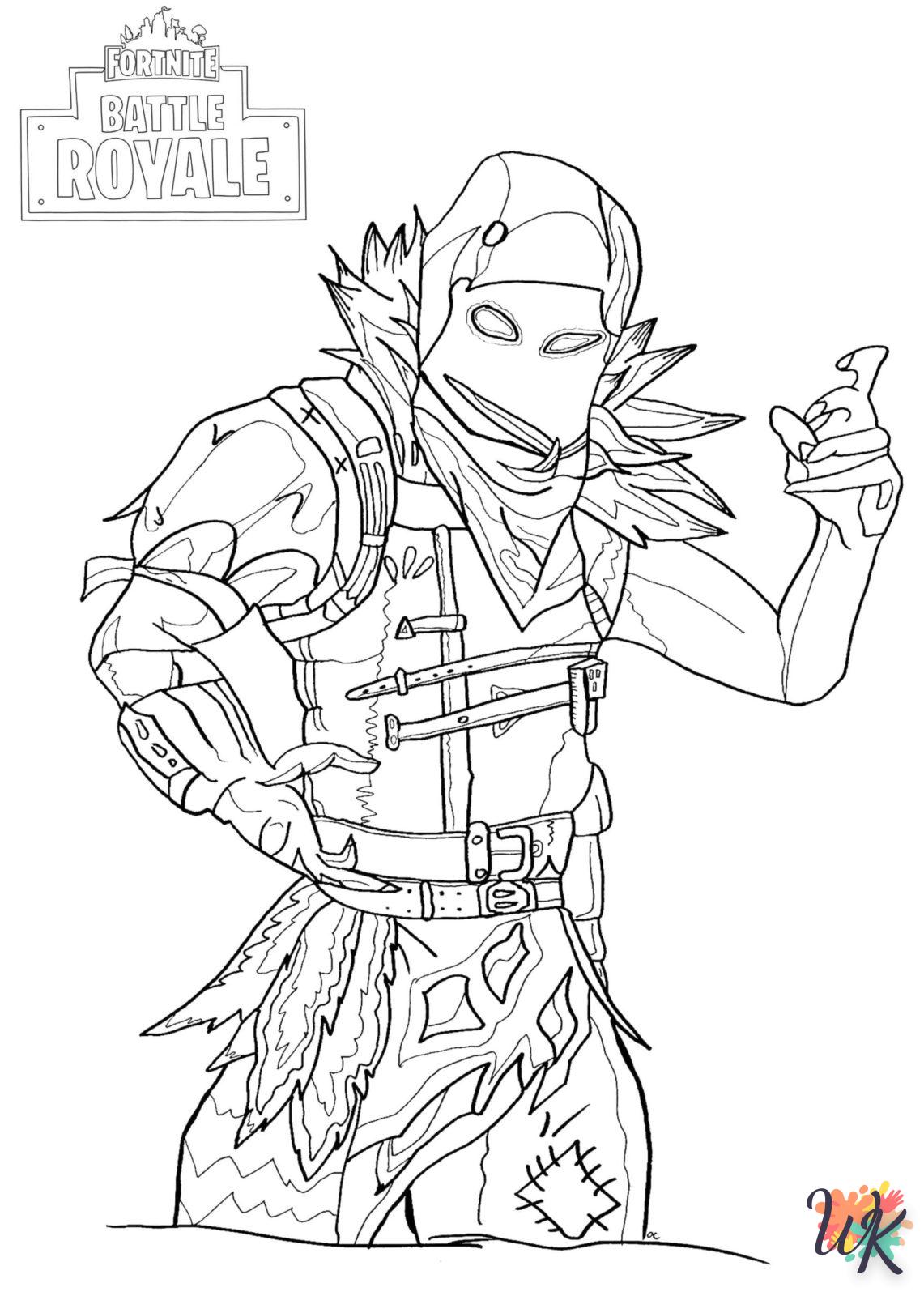 image pour coloriage Fortnite  enfant