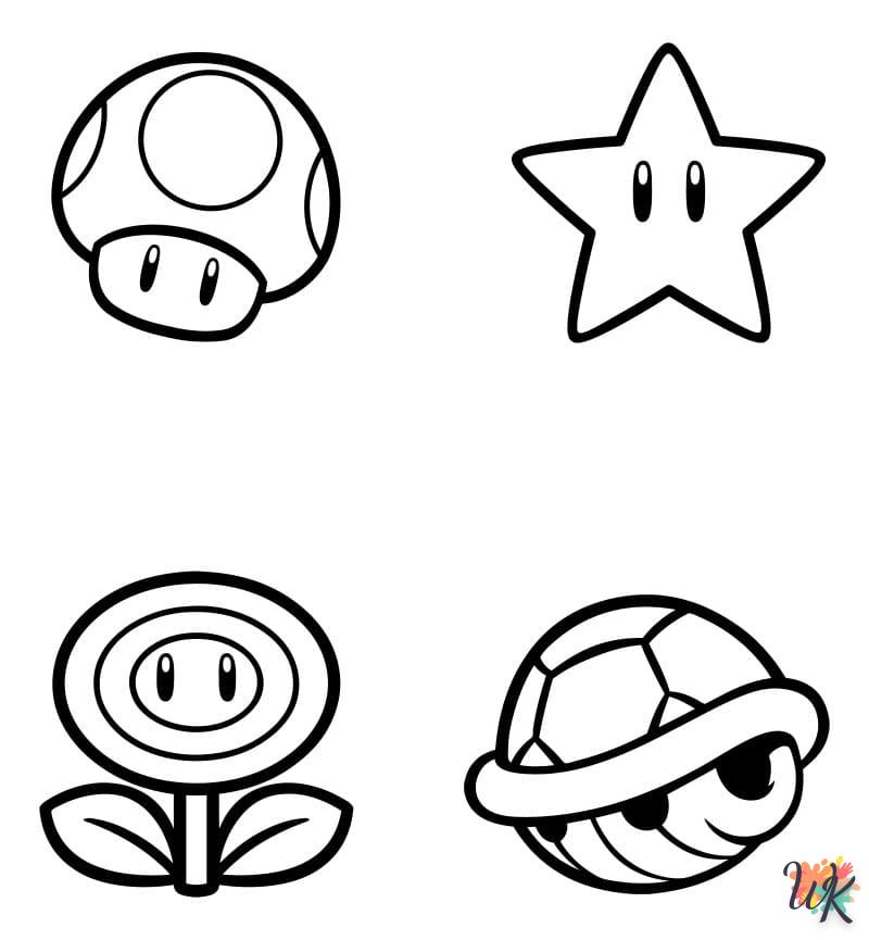 coloriage Super Mario  bebe à imprimer gratuit