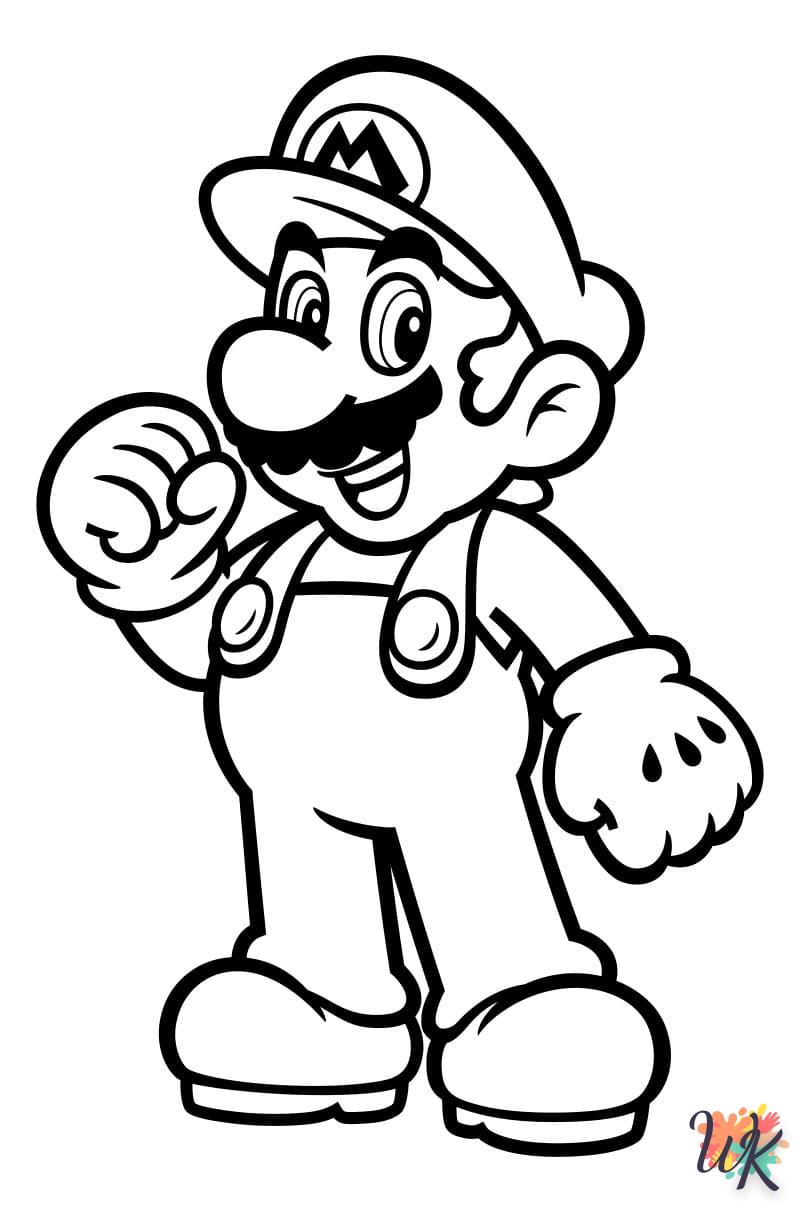 coloriage Super Mario  a imprimer gratuit