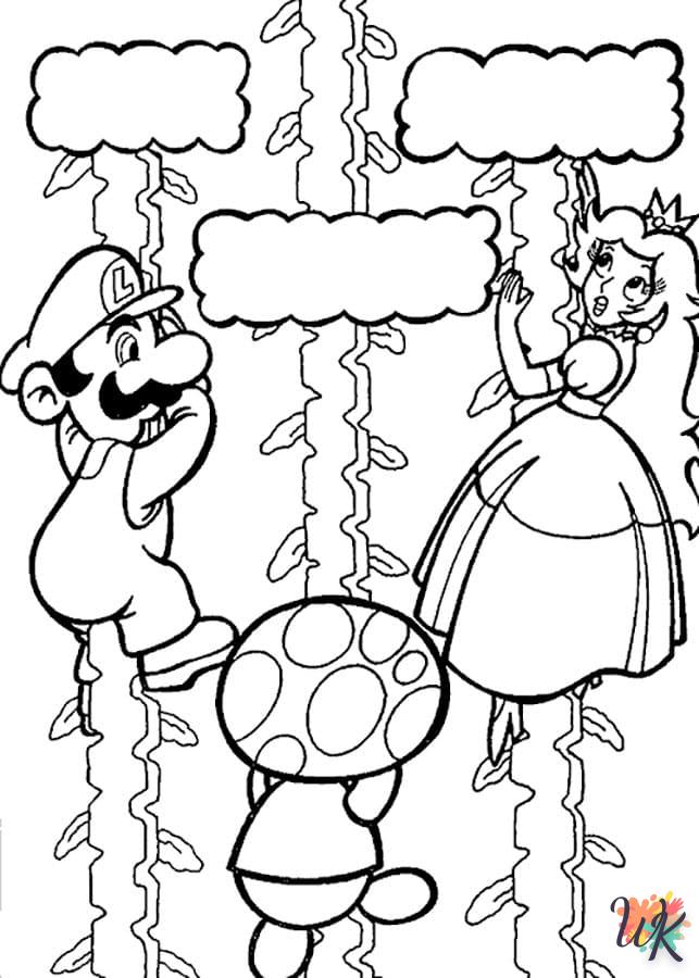 coloriage Super Mario  à imprimer gratuitement pdf
