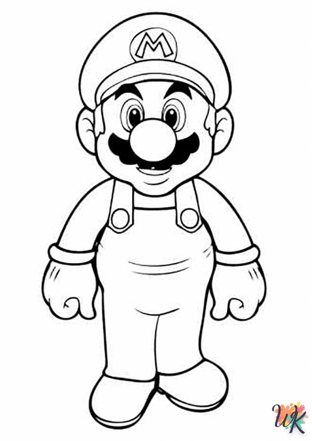 coloriage Super Mario  et apprentissage