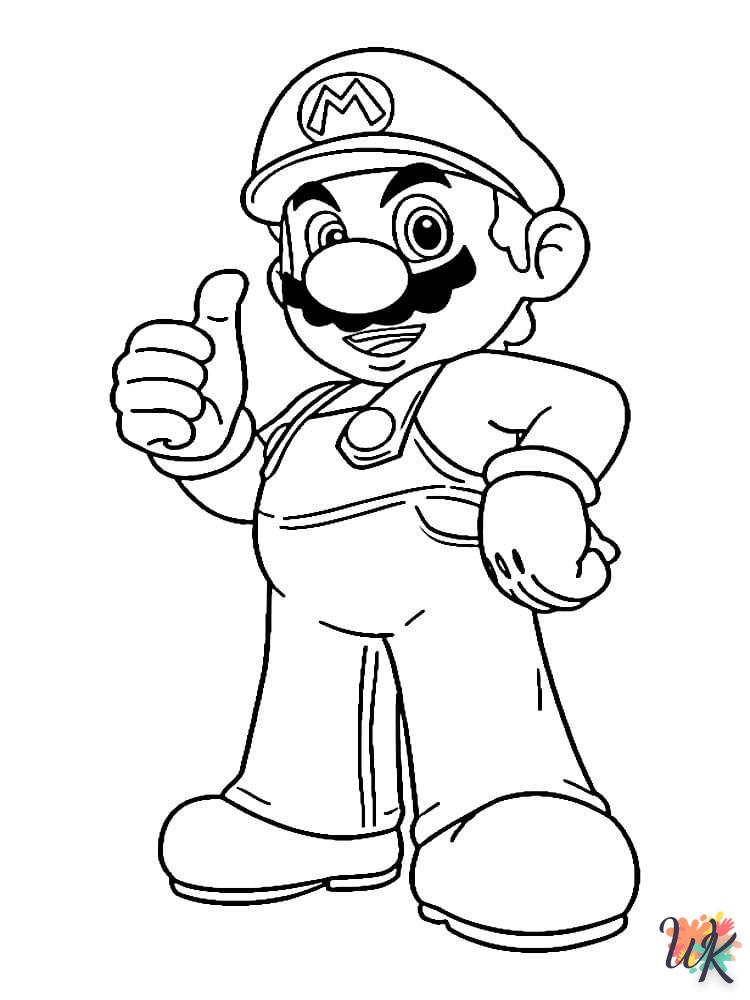 coloriage Super Mario  pour enfant gratuit