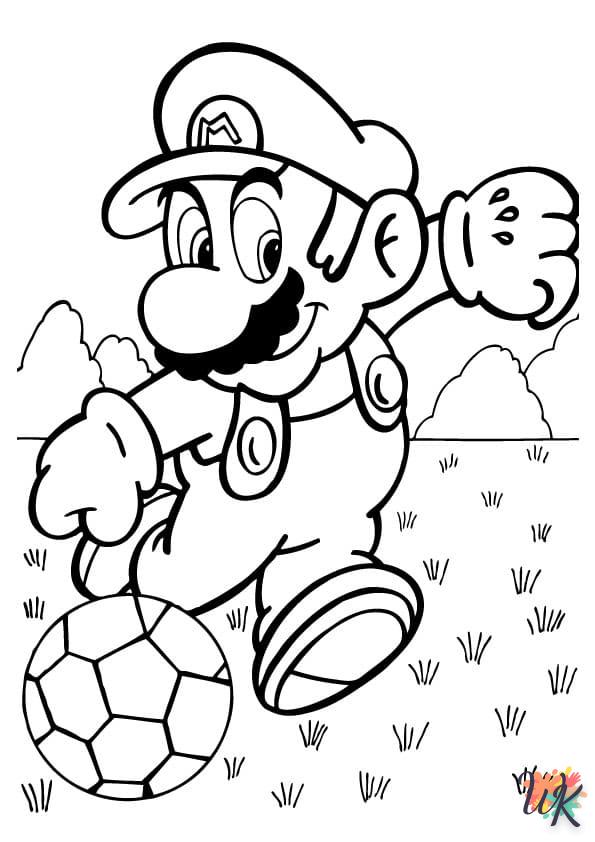 coloriage Super Mario  pour enfant de 3 ans