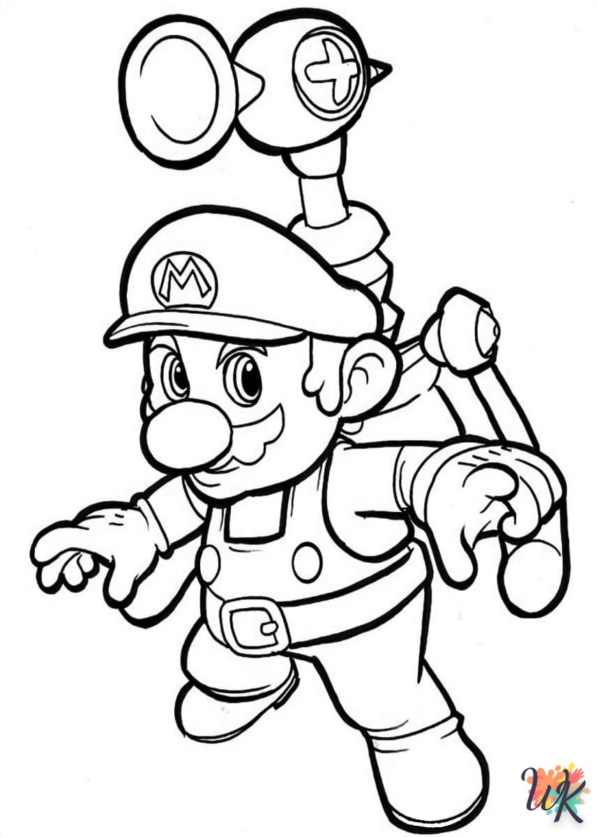 coloriage Super Mario  en ligne pour bebe de 2 ans