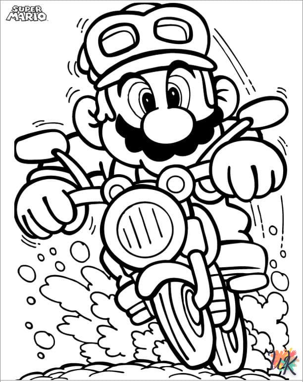 coloriage Super Mario  à imprimer pour enfant de 9 ans