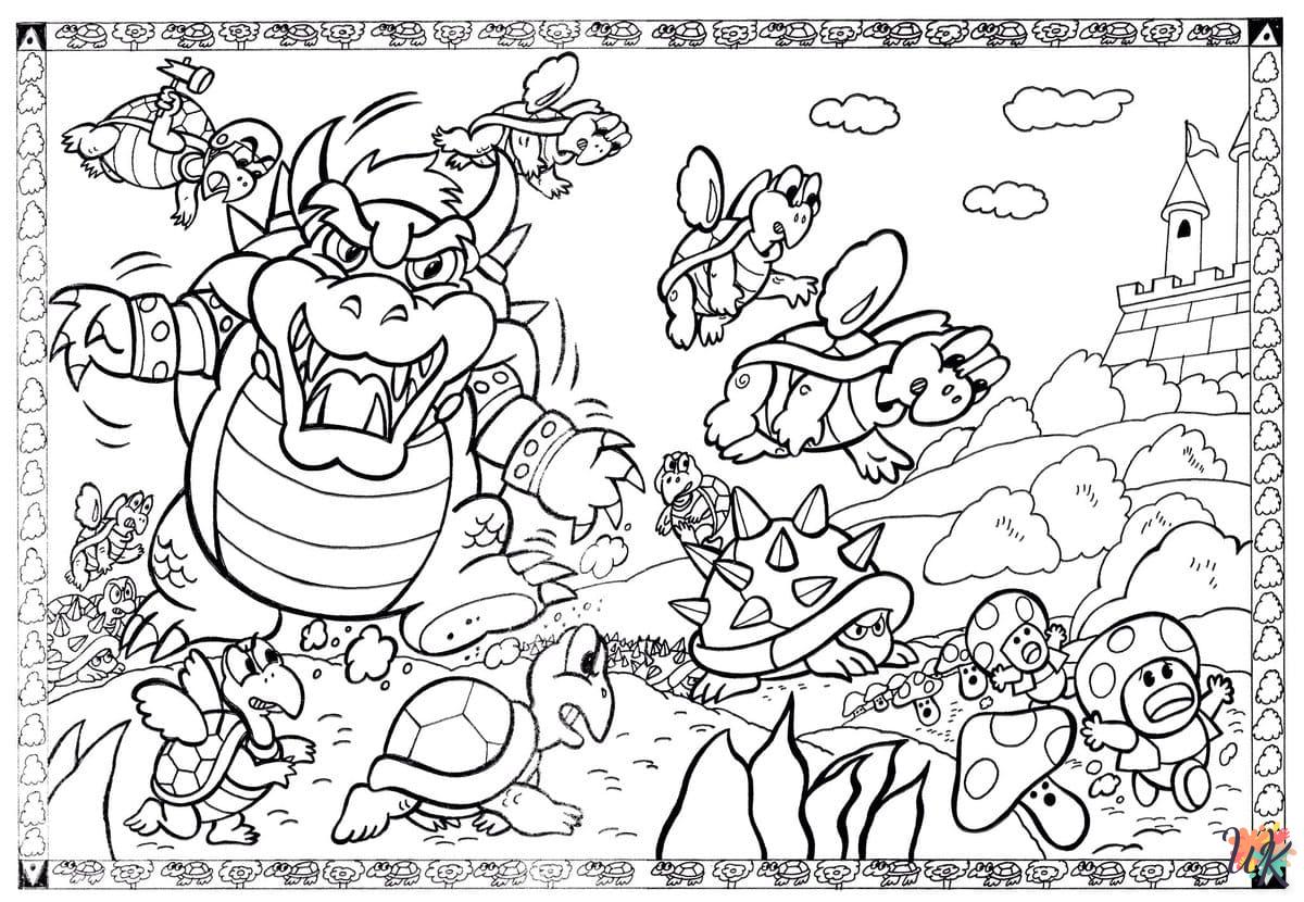 coloriage Super Mario  licorne en ligne gratuit à imprimer